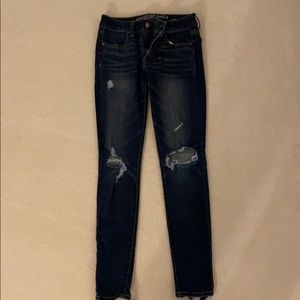 skinny ripped jeans!